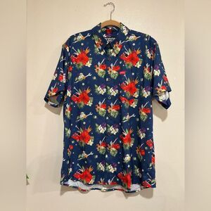 Dixxon x Snap-On Tools Limited Edition Hawaiian Shirt Hula Girl Floral Large